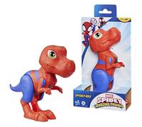 Hasbro marvel spidey e i suoi fantastici amici, spidey-rex - action figure di grandi dimensioni, 22,8 cm