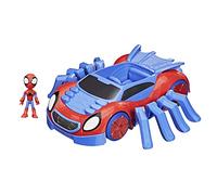 Marvel Spidey e i Suoi Fantastici Amici - Ultimate Web-Crawler, include veicolo spara colpi e un personaggio da 10 cm, per bambini dai 3 anni in su