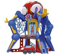 Hasbro Marvel, Spidey e i suoi fantastici amici, Web-Spinners Web-Quarters, playset per bambini e bambine con action figure, veicolo e accessori