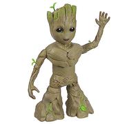Hasbro marvel studios i am groot, groot balla e cresce, action figure interattiva da 34 cm, giocattoli marvel