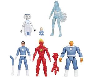 Hasbro Marvel Studios I Fantastici Quattro, Epic World of Action Marvel's First Family Collection, Set di 6 Action Figure