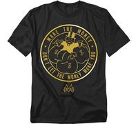 Hasbro - Monopoly - Fai - T-Shirt Da Uomo E Donna A Maniche Corte - Nera