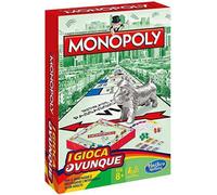 HASBRO MONOPOLY MONOPOLI GIOCA OVUNQUE GIOCO IN SCATOLA DA VIAGGIO ORIGINALE 8+