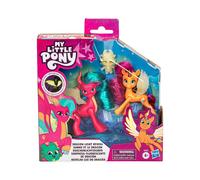 Hasbro My Little Pony Dragon Light Reveal - Set personaggi per gioco di immaginazione, 3 pezzi