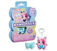 Hasbro nano-mals, mootilda la mucca rosa - portachiavi interattivo