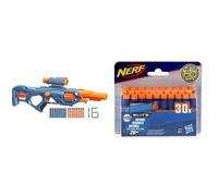 Hasbro Nerf Elite 2.0, Blaster Eaglepoint RD-8, Tamburo da 8 Dardi, Mirino e Canna Staccabili, 16 Dardi Nerf, Azione a Tiretto & Ricarica da 30 Dardi