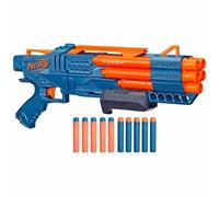 Nerf elite 2.0, blaster ranger pd-5, raffica a 5 canne, 10 dardi nerf elite, facile da usare, portadardi, azione a pompa