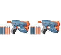 Hasbro Nerf Elite 2.0 - Volt SD-1, Blaster Giocattolo con Raggio Puntatore Luminoso, Per Bambini e Bambine dagli 8 Anni in Su, Include 6 Dardi Nerf Elite, Multicolore (Confezione da 2)