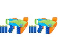 Hasbro Nerf Elite Junior, Flyer, Blaster Giocattolo Facile da Usare, Per Bambini e Bambine da 6 Anni in Su, Ottima Idea Regalo di Natale, Mirino Grande, Con 5 Dardi Nerf Elite Ufficiali, Multicolore