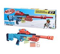 Hasbro Nerf Fortnite Storm Scout Blaster, Scope, 6-Dart Clip, 6 Elite Freccette, Bolt Action, F8346