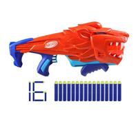 Nerf Junior Wild - Lionfury, blaster facile da usare, 16 dardi Elite, blaster , giocattoli a tema leoni, giocattoli da esterno