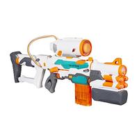 Hasbro Nerf Modulus - Tri-Strike Blaster (Blaster con prolunga della Canna Mega, 10 dardi Nerf Elite, 4 dardi Nerf Mega e 1 Razzo Inclusi)