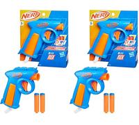 Hasbro Nerf N Series Blaster Flex, Blaster di Plastica con 2 Dardi Nerf N1 Compatibili con i Lanciatori Nerf N Series, Azzurro e Arancione, Giocattolo per Bambini e Bambine dagli 8 Anni in Su
