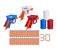 Nerf N Series, confezione tripla da giardino, 3 blaster, 30 dardi Nerf N1, 3 bersagli