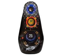 Hasbro Nerf NER0288 - Bersaglio Gonfiabile Alto 4 Piedi, Giocattolo a 3 Zone, dagli 8 Anni in su, Nero, 1,20 m