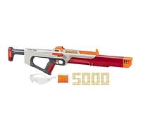 Hasbro Nerf Pro Gelfire Ghost Bolt Action Blaster, canna di spinta rimovibile, 5000 tondi gel, 100 tramoggia rotonda integrata, occhiali, età 14 anni in su