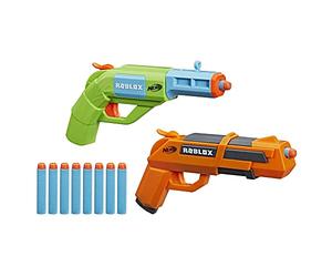 Hasbro Nerf Roblox - Jailbreak Armory, Set Da 2 Blaster E 10 Dardi Nerf Elite, Include Codice Per Sbloccare Un Articolo Virtuale In-game