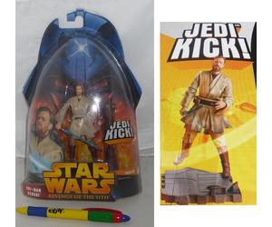 Hasbro OBI-WAN KENOBI JEDI KICK Figura 10cm ORIGINALE UFFICIALE Hasbro STAR WARS