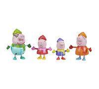 Hasbro - Pack 4 Figure della Famiglia Peppa Pig 4 MOD. Sdos, Multicolore (F4388)