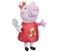 Hasbro Peppa Pig - Canta con Peppa, peluche che canta, con abito rosso scintillante e fiocco, dai 3 anni in su