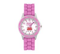 Hasbro Peppa Pig Pink Printed Time Teacher Strap Watch PPG9000