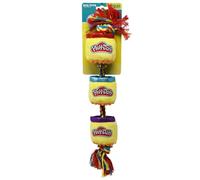 Hasbro Play-Doh Cans - Peluche per cani, 45,7 cm, con squittio e increspatura per cani, giallo/verde/rosso