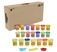 Play-Doh - Confezione Mista Brillante Allegria con 21 vasetti, Inclusa Pasta con Glitter e Metallica