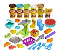 Play-Doh, Mercato Contadino, Playset con Cucina Giocattolo con 28 Accessori di Cibo Finto e 11 Colori, tra Cui Un Vasetto a Tema Frullato (Esclusiva Amazon)