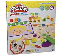 Hasbro Play-Doh- Modella e Impara Lettere e Lingue, Multicolore, B3407103