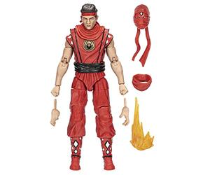 Hasbro Power Rangers x Cobra Kai Lightning Collection - Statuetta Morphed Miguel Diaz Red Eagle Ranger, 15 cm