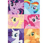 Hasbro Pyramid International, Stampa su Tela con Immagini quadrate dei My Little Pony, Multicolore, 60 x 80 x 1,3 cm
