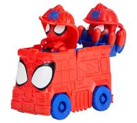 Hasbro Marvel, Spidey e i suoi fantastici amici, Rescue-Webs Web-Quarters, playset con action figure da 7,6 cm e veicolo giocattolo, giocattoli a tema supereroi per bambini e bambine, dai 3 anni in su