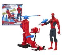 Hasbro - Spiderman Elicottero con Personaggio 30 Cm