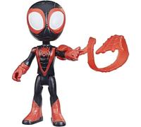 Marvel Spidey e I Suoi Fantastici Amici, mega Miles Morales, action figure da 22,5 cm, giocattolo per età prescolare, dai 3 anni in su