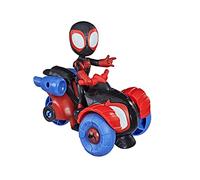 Hasbro Spidey e i Suoi Fantastici Amici - Miles Morales e Techno-Racer, Action Figure e Veicolo, per Bambini dai 3 Anni in su