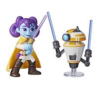 Hasbro Star Wars, Duello con Spada Laser Pop-up, Action Figure di Lys Solay e Droide da Allenamento, Giocattoli di Star Wars in Scala da 10 cm per Bambini e Bambine