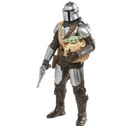 Hasbro Star Wars Galactic Action, action figure elettroniche interattive del Mandaloriano e di Grogu da 30 cm, giocattoli per bambini e bambine dai 4 anni in su