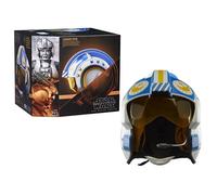 Hasbro Star Wars: The Mandalorian Black Series Elektronischer Helm Carson Teva Figure Blu
