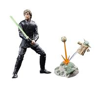 Hasbro Star Wars The Black Series Luke Skywalker And Grogu Figure Nero