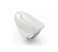 Hasdnker Anello Anelli Gioielli Donna Uomo Anelli Color Argento per Donna, Grandi, Ovali Lucidi, FEDI Nuziali, Gioielli da Dito, 8 Kr106211-Lk