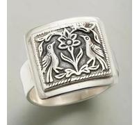 Hasdnker Anello Anelli Gioielli Donna Uomo Anelli Vintage Color Argento con Uccelli E Animali per Donne, Anelli Etnici Bohémien, Gioielli, 8 Anelli