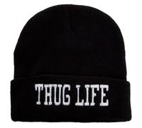 Hasdnker Berretti in Maglia Cappelli Cappellini Berretti Cappello Cappello Lavorato A Maglia con Ricamo Thug Life da Uomo, Caldo Invernale, per Sport all'Aria Aperta, Morbido Berretto per Uomo E Donn