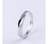 Hasdnker Collana Uomo Donna Gioielli Ciondolo Pendente Necklace Dolce Coppia Romantica Squisito Colore Argento Anello di Apertura Ridimensionabile Femminile per Le Donne Gioielli di Moda Festa Comple