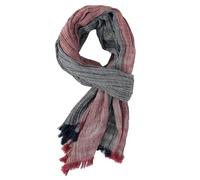 Hasdnker Sciarpa Scialle Invernale Sciarpe Sciarpa da Uomo Autunno Inverno in Cotone E Lino A Righe, Sciarpe da Uomo, Foulard Caldo, Moda Maschile, Scialli di Marca, Rosso Vino