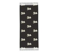 Hasdnker Sciarpa Scialle Invernale Sciarpe Sciarpa per Cani West Highland Terrier per Donna, Invernale, Calda, con Cappuccio, Carina, Lunga, con Nappa, Leggera