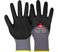 Hase Padua FLEX Guanti Da Lavoro Gr. 6-11 Nitril Foam Nero/Giallo