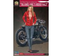 HASEGAWA 1/12 Real Figure Collection n.26 Blond Girl Rider 2 Plastic Kit Japan