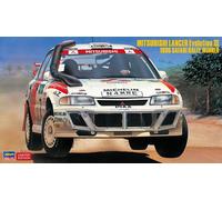 HASEGAWA 1/24 KIT MITSUBISHI LANCER EVO III 1996 SAFARI RALLY MODELLINO STATICO