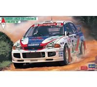 1:24 HASEGAWA Mitsubishi Lancer Gsr Evolut.III Rally Malaysia 1996 Kit HA20537