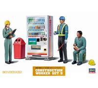 HASEGAWA 1/35 KIT ACTION FIGURE CANTIERE CONSTRUCTION WORKER SET B MODELLINO